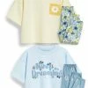 Next Kinder 2 PACK - Nachtwäsche Set - Blue Yellow Floral Crochet