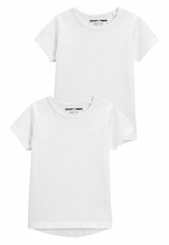 Next Unisex 2 PACK SHORT SLEEVE - T-Shirt Basic - White