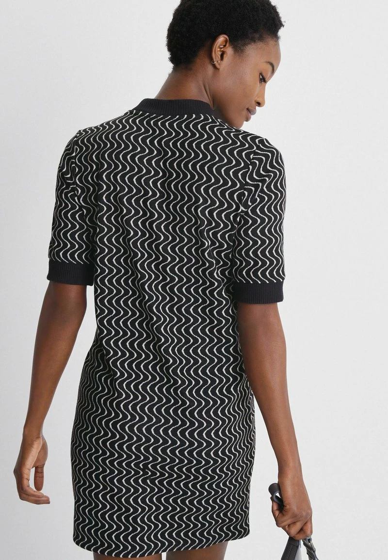 Next Damen SHORT SLEEVE MINI - Strickkleid - Multicoloured – Bild 3