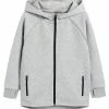 Next Unisex BLACK SPORTS ZIP THROUGH - Sweatjacke - Grey
