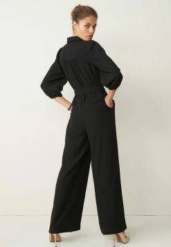 Next Damen BELTED ZIP - Jumpsuit - Black