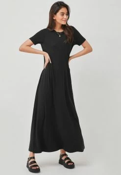 Next Damen COLUMN - Maxikleid - Black