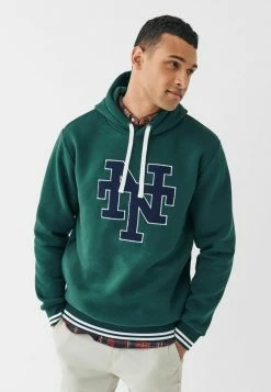 Next Herren COLOURBLOCK - Kapuzenpullover - Green Graphic