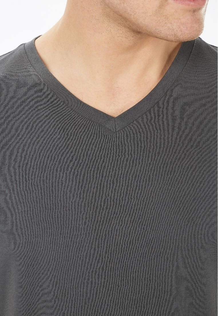 Next Herren T-Shirt Basic - Grey – Bild 3