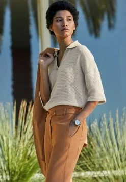 Next Poloshirt - Neutral Cream | Damen