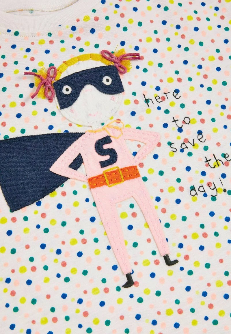 Next Kinder APPLIQUé (3MTHS-7YRS) - T-Shirt Print - Super Girl Ecru White – Bild 2