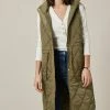 Next Damen LONGLINE - Weste - Khaki