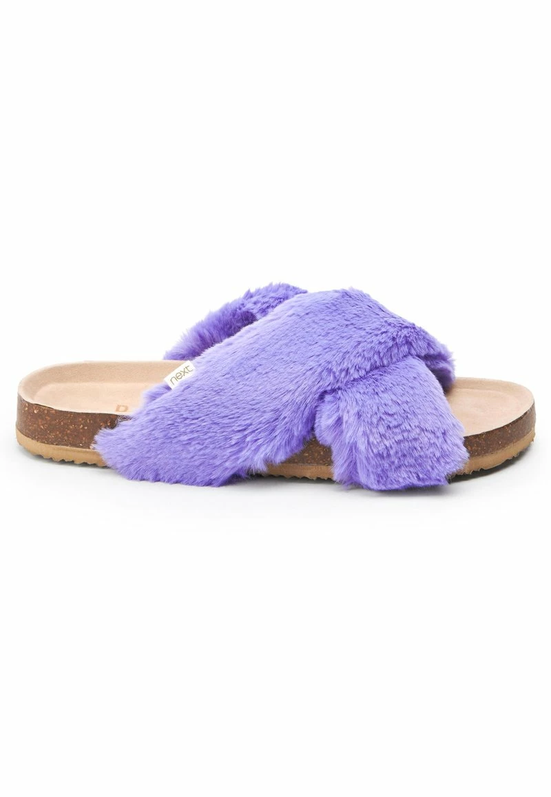 Next Hausschuh - Purple Faux Fur | Damen – Bild 2
