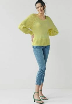 Next VOOP NECK - Strickpullover - Green | Damen