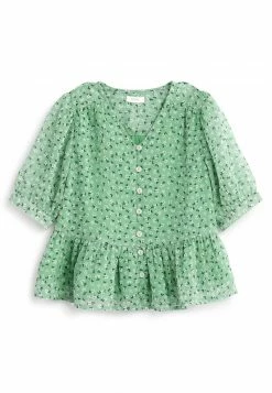 Next CHIFFON - Bluse - Mint Green Ditsy | Kinder