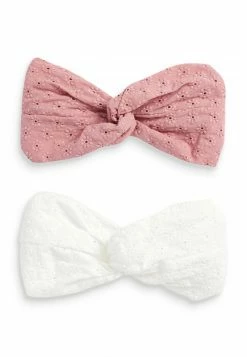 Next 2 PACK BRODERIE HEADBAND - Haar-Styling-Accessoires - Pink White | Kinder