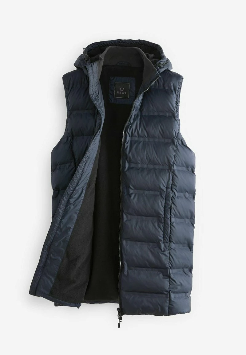 Next Herren SHOWER RESISTANT LONGLINE PUFFER - Weste - Navyblue – Bild 3