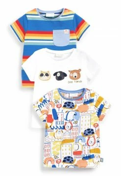 Next Kinder 3 PACK SHORT SLEEVED - T-Shirt Print - Bright Character Red Blue