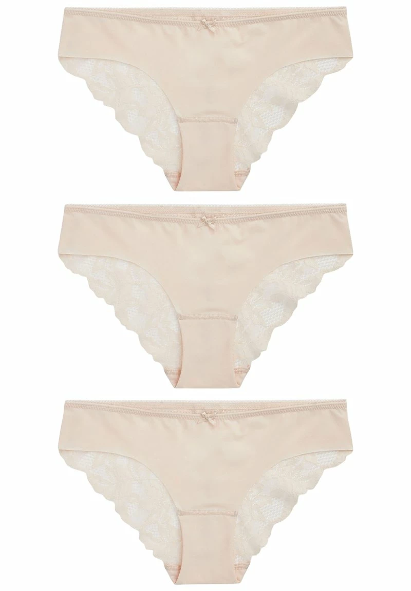 Next Damen NO VPL LACE BACK BRIEFS THREE PACK - Slip - Nude – Bild 5