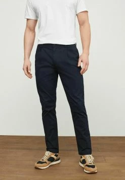 Next Herren PLEATED STRETCH - Stoffhose - Navy Blue