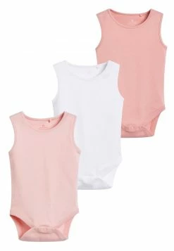 Next Kinder PINK 5 PACK GOTS ORGANIC COTTON VEST BODYSUITS (0MTHS-3YRS) - Body - Pink