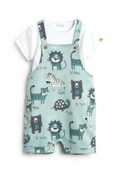 Next Kinder SET - Latzhose - Blue Animal