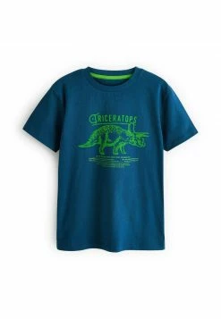 Next Kinder SHORT SLEEVE GRAPHIC (3-16YRS) - T-Shirt Print - Navy Triceratops