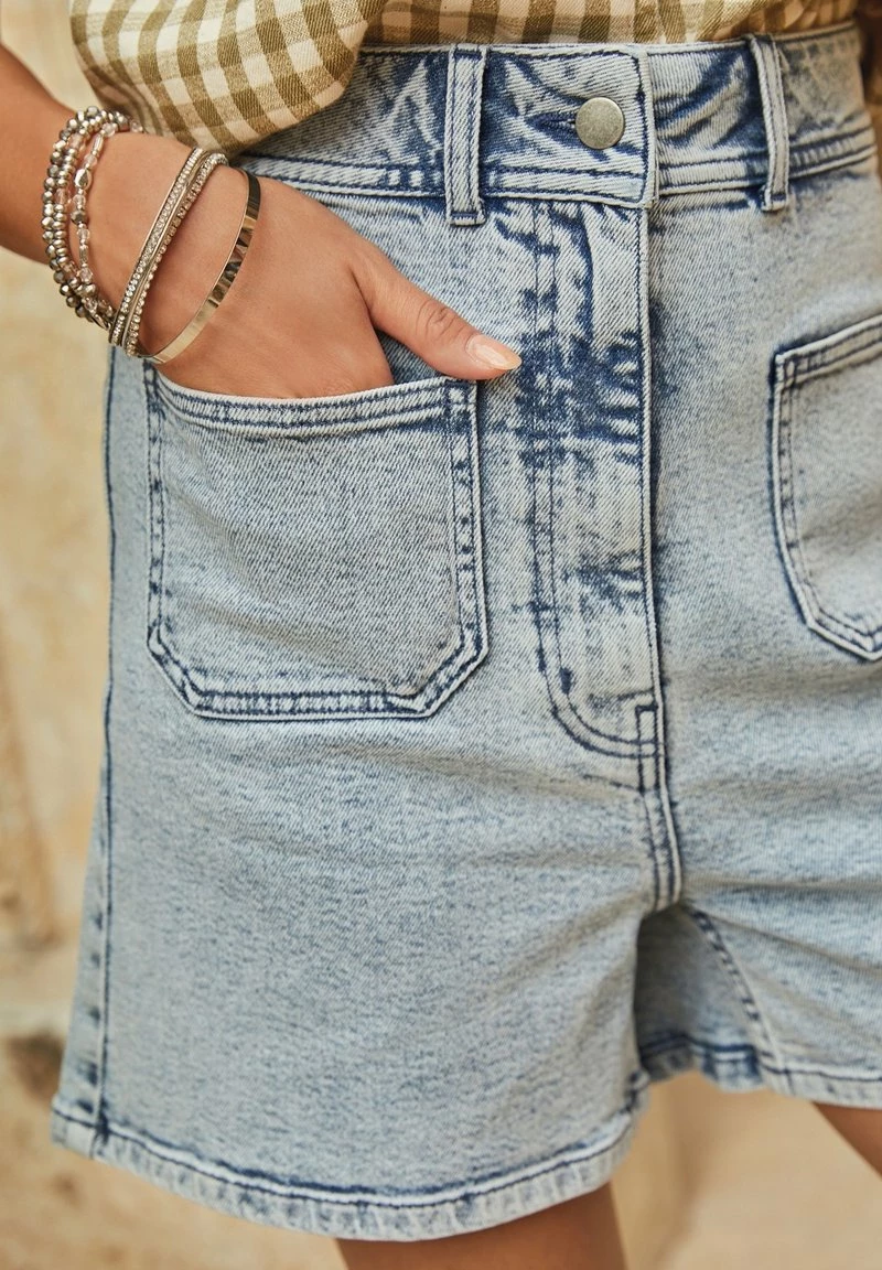 Next Damen Jeans Shorts - Bleach – Bild 4