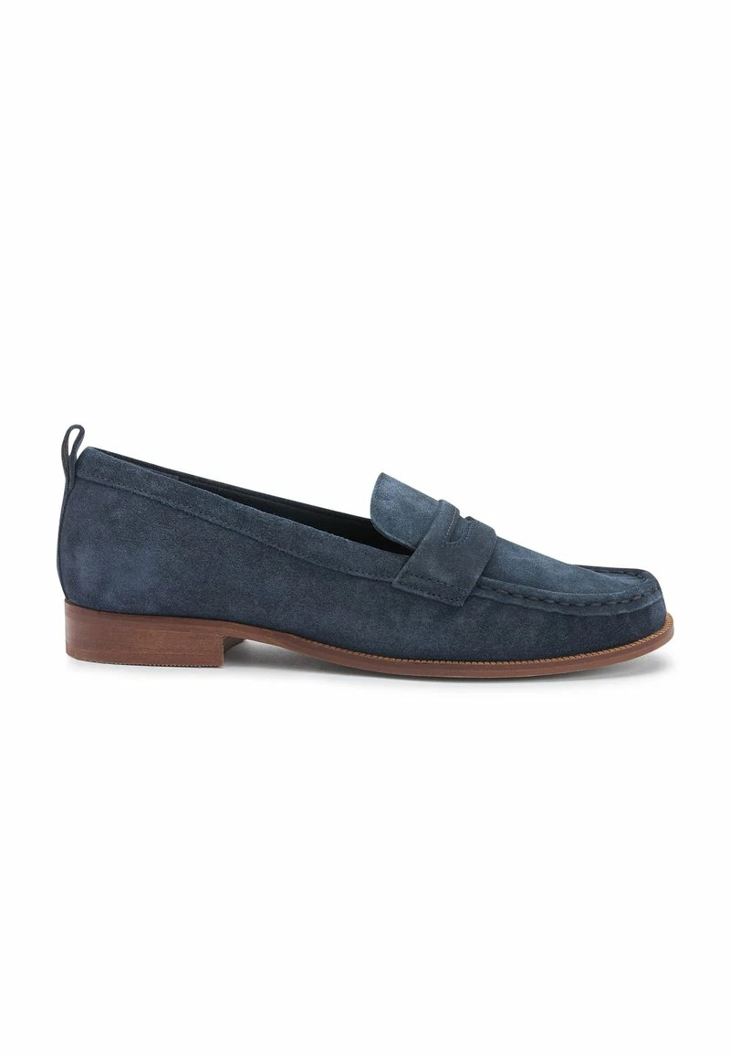 Next Damen MOCCASIN - Slipper - Navy Blue Suede