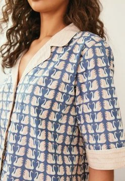 Next SCION - Nachtwäsche Set - Blue Swim Swam Swan | Damen