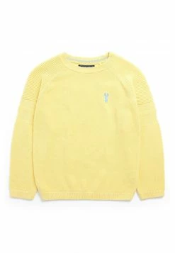 Next Kinder TEXTURED - Strickpullover - Yellow