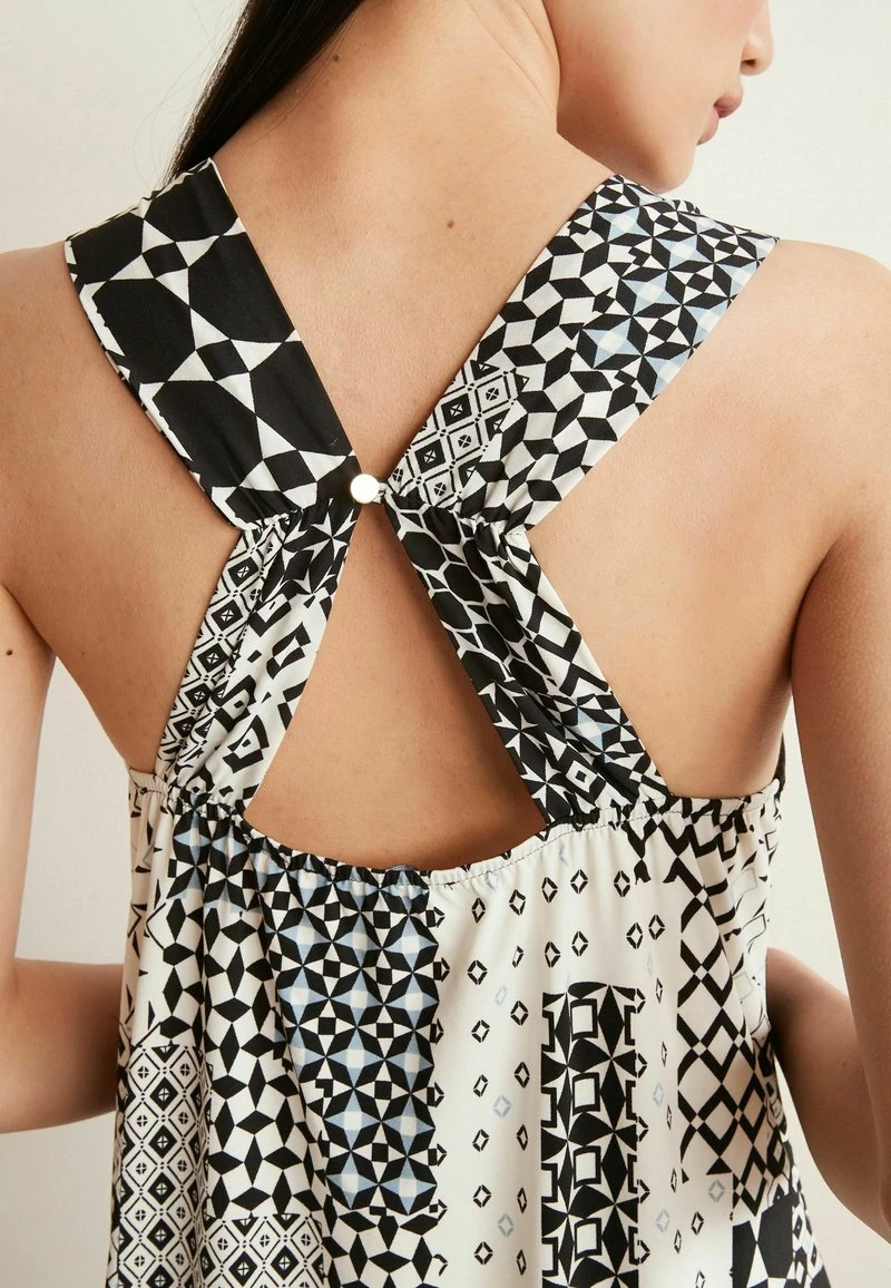 Next Damen SLEEVELESS - Maxikleid - Black White Geo Print – Bild 3