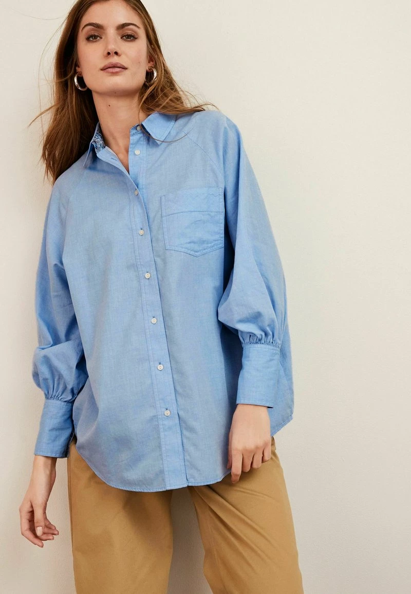 Next Damen STRIPE OVERSIZE - Hemdbluse - Blue