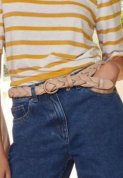 Next Damen Flechtgürtel - Tan