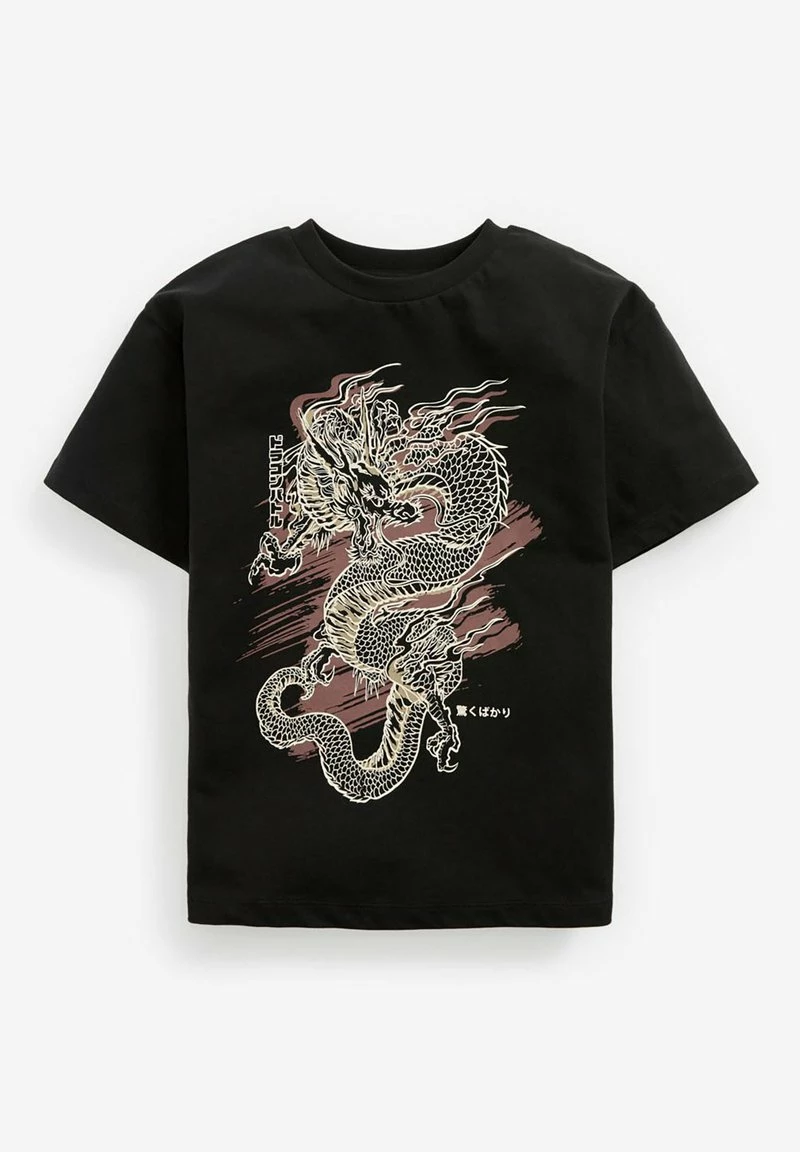 Next Kinder DRAGON - T-Shirt Print - Black