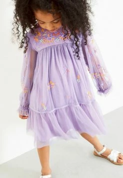 Next Kinder EMBROIDERED - Freizeitkleid - Lilac Purple