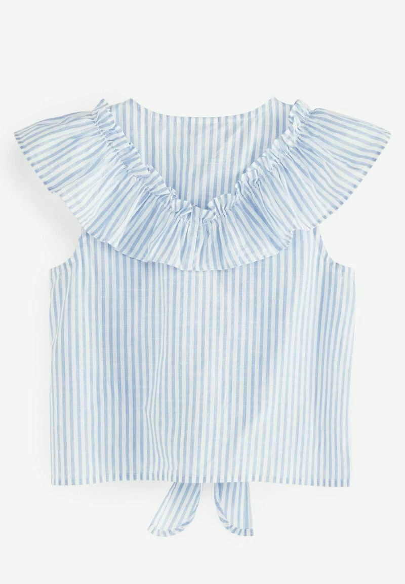 Next Kinder TIE FRONT FRILL - Bluse - Blue – Bild 6