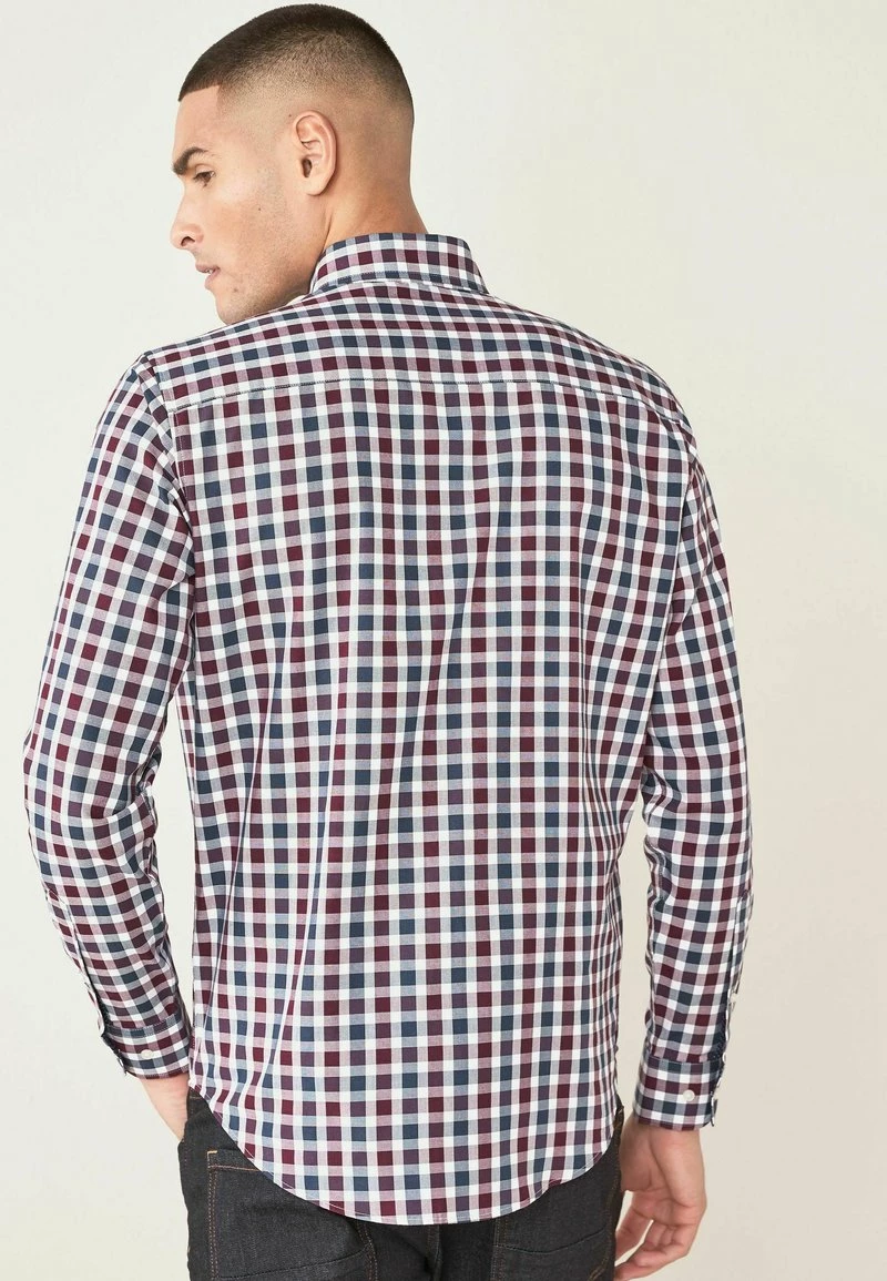 Next Herren CHECK - Hemd - Burgundy Red – Bild 2