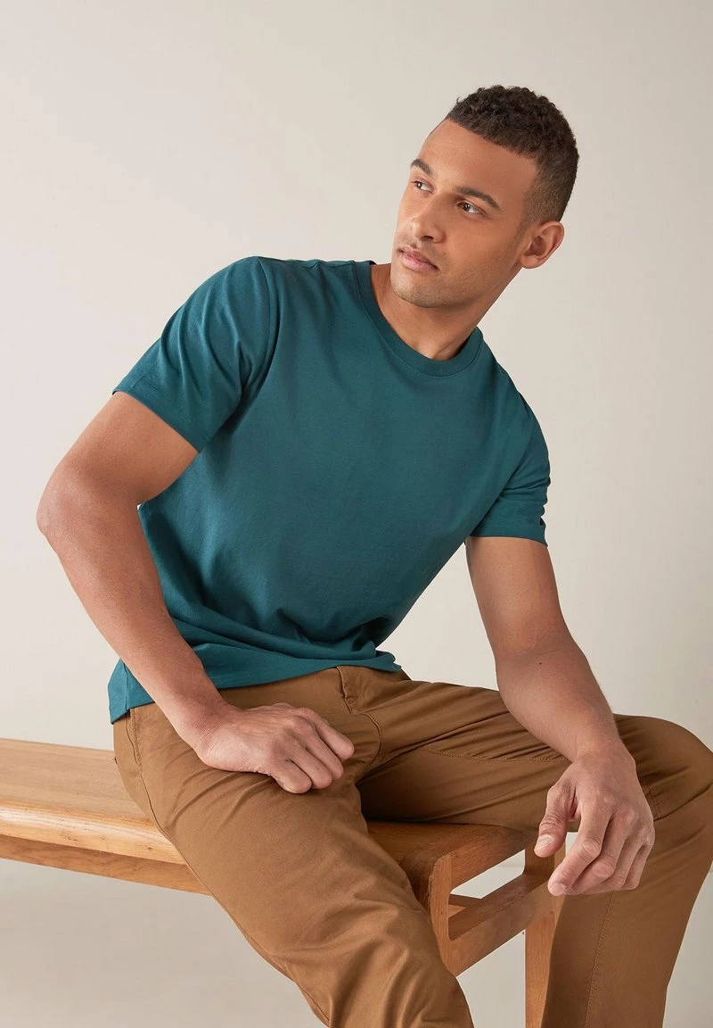Next Herren T-Shirt Basic - Green – Bild 4