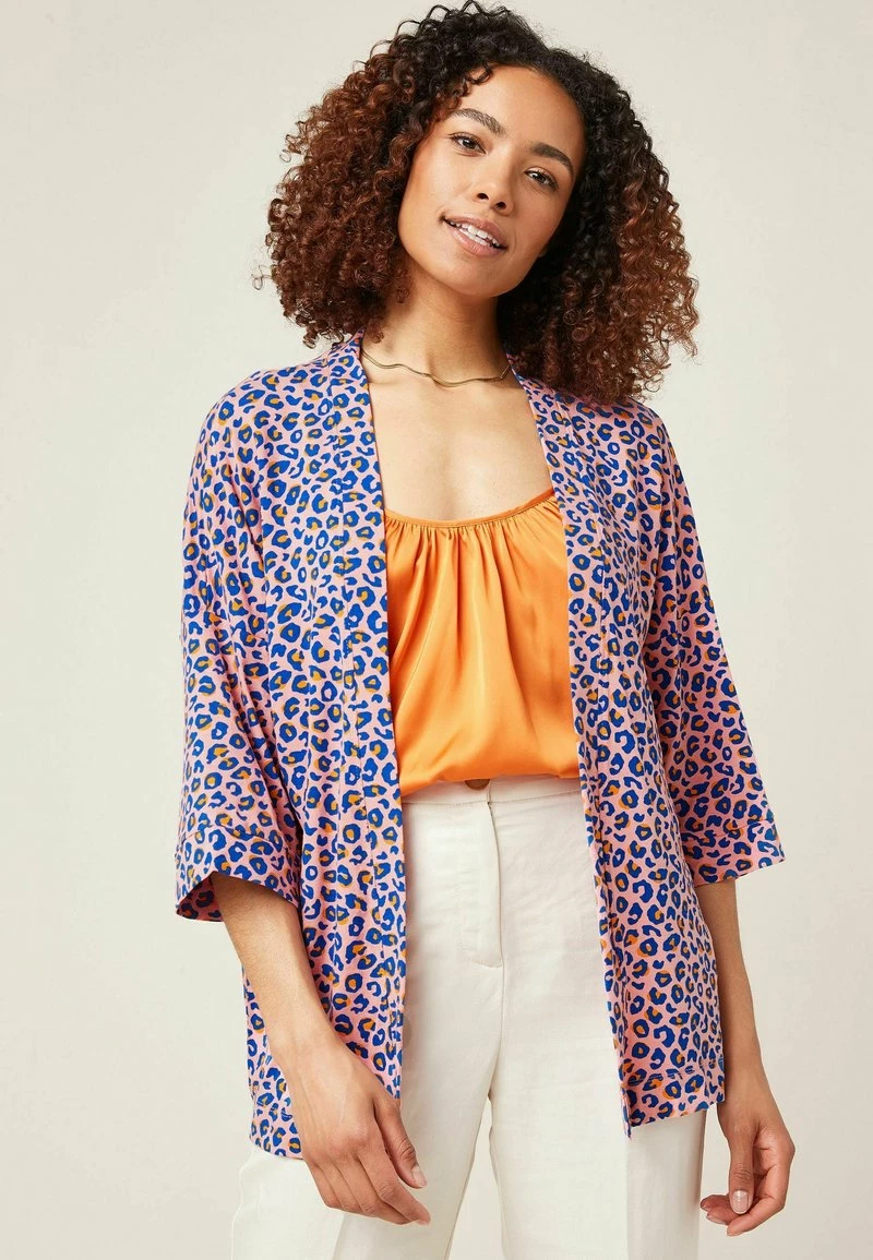 Next Damen Strickjacke - Pink Animal