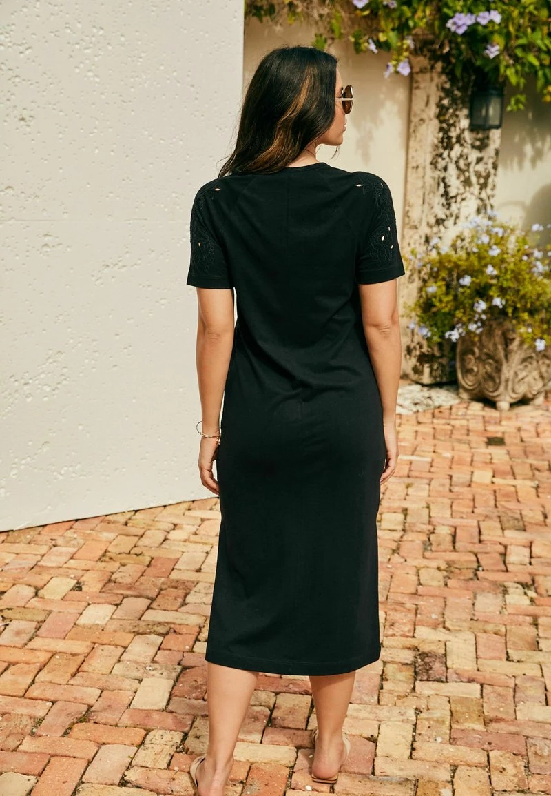 Next Damen BRODERIE - Maxikleid - Black – Bild 2