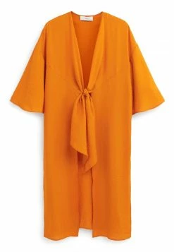 Next Damen FRONT KIMONO - Maxikleid - Gold