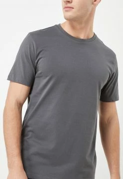 Next CREW - T-Shirt Basic - Metallic Grey | Herren
