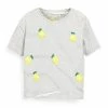 Next Kinder FLIPPY SEQUIN - T-Shirt Print - Black White Lemons