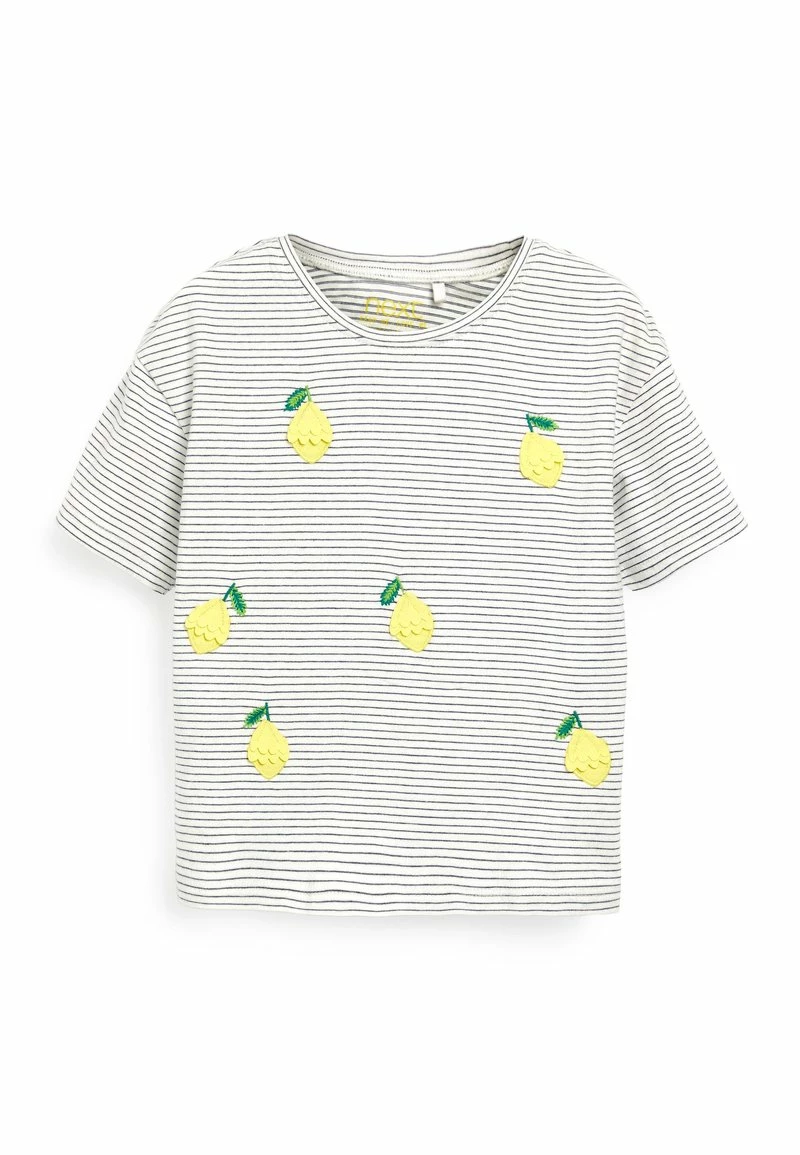 Next Kinder FLIPPY SEQUIN - T-Shirt Print - Black White Lemons