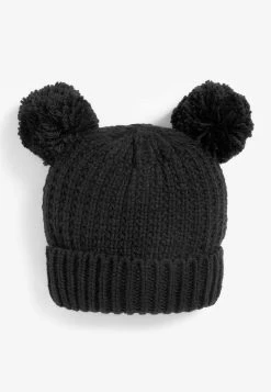 Next Kinder DOUBLE POM - Mütze - Black