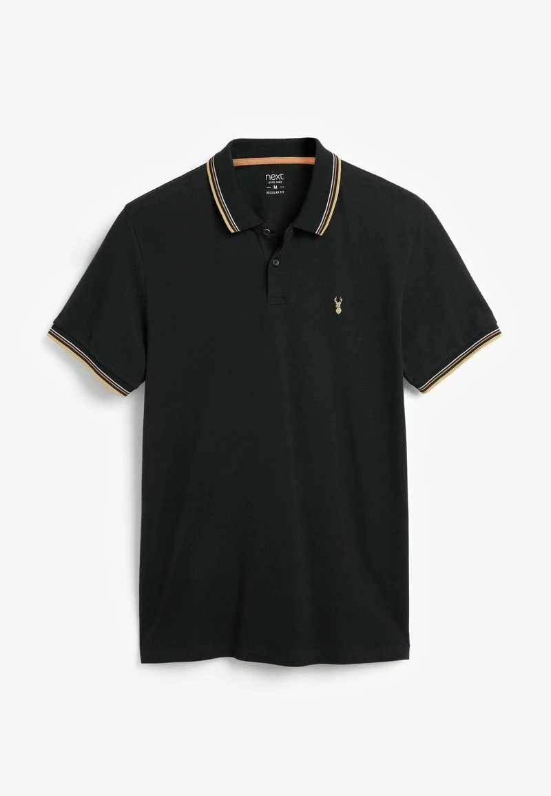 Next Herren TIPPED REGULAR FIT - Poloshirt - Black – Bild 5