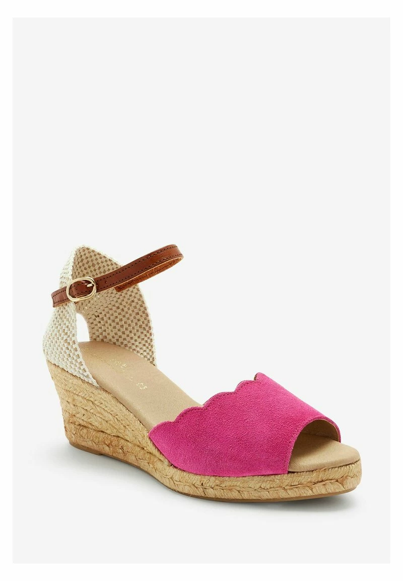 Next Damen SIGNATURE SCALLOPED - Keilsandalette - Pink – Bild 2