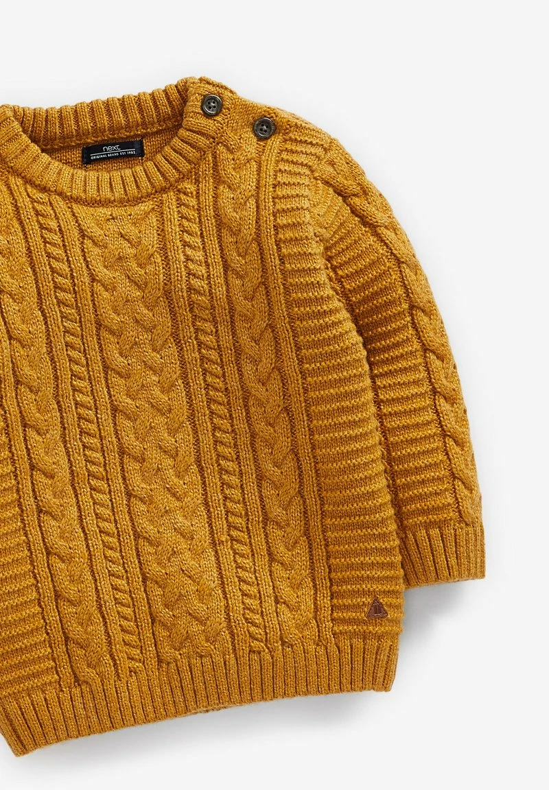 Next Kinder CABLE CREW - Strickpullover - Ochre – Bild 3