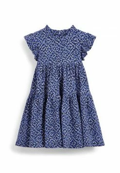 Next TIERED FRILL - Freizeitkleid - Dark Blue | Kinder