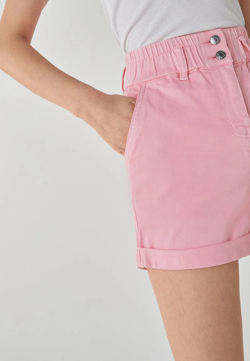 Next Damen ELASTICATED WAIST - Jeans Shorts - Light Pink – Bild 3