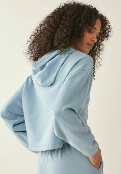 Next Damen WASHED - Kapuzenpullover - Blue