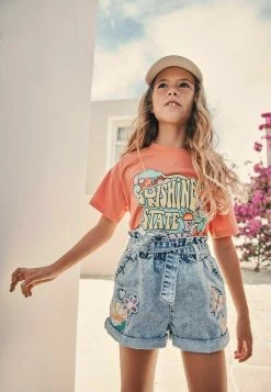 Next Kinder SUNSHINE STATE OF MIND SLOGAN - T-Shirt Print - Apricot Orange