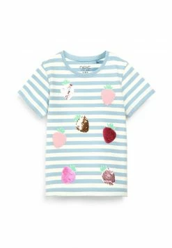 Next Kinder FLIPPY SEQUIN - T-Shirt Print - Blue Strawberries