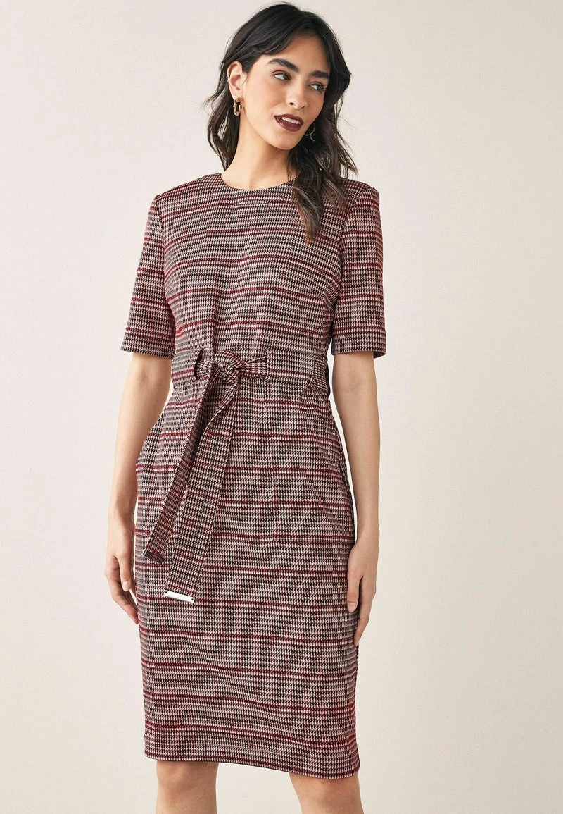 Next Damen PONTE BODYCON - Jerseykleid - Red